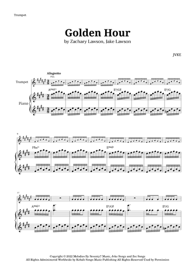 Golden Hour (arr. Langanho)