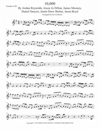 10,000 Hours (arr. Kevin Busse)