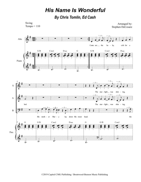 His Name Is Wonderful (arr. Stephen DeCesare)
