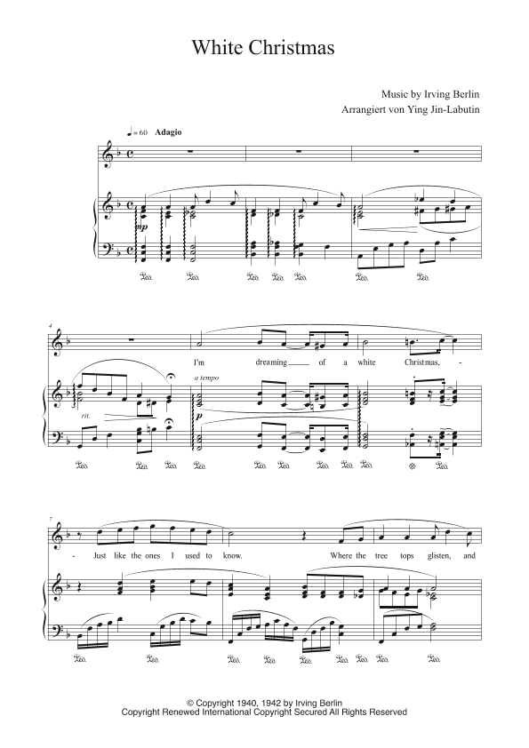 White Christmas (arr. Ying Jin-Labutin)