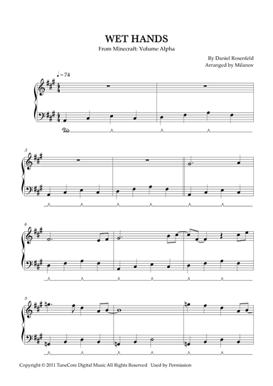 Wet Hands (arr. Milanov)