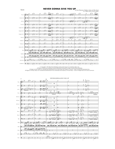 Never Gonna Give You Up (arr. Clifton Taylor & Jason Baker)