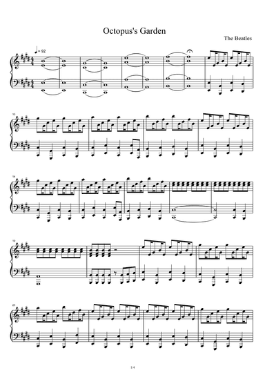 Octopus's Garden (arr. The Beatles)
