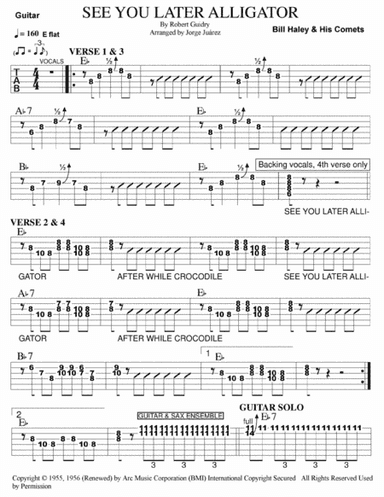 See You Later, Alligator (arr. Jorge Juárez)