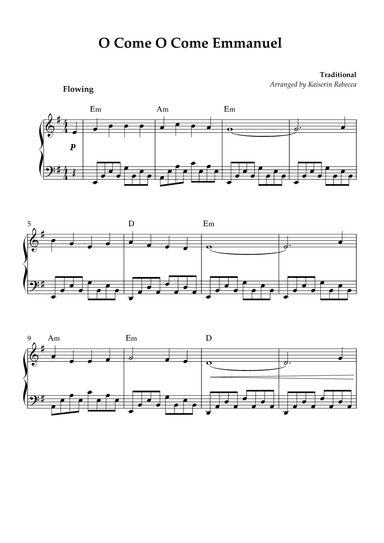 O Come O Come Emmanuel (arr. Kaiserin Rebecca)