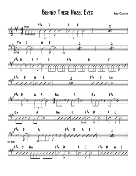 Behind These Hazel Eyes (arr. David M. Fagnant)