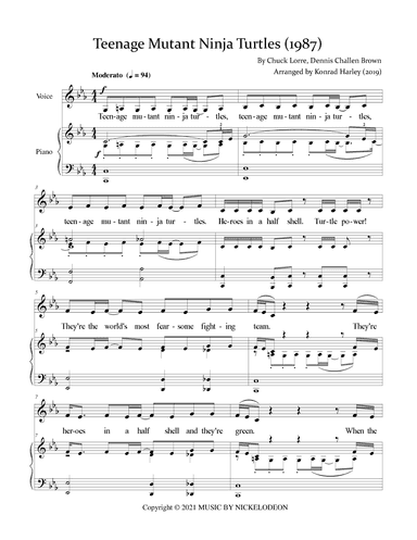 Teenage Mutant Ninja Turtles (1987 Series) (arr. Konrad Harley)