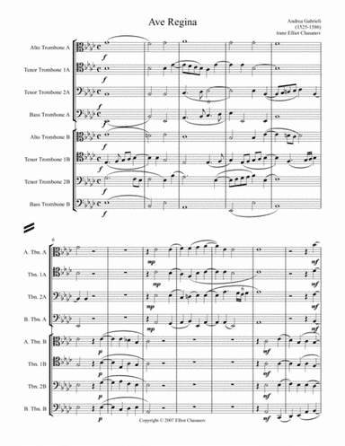 Ave Regina (arr. Elliot Chasanov)