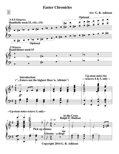 Easter Chronicles (for 3, 4 & 5 octave handbell choirs) (arr. G. R. Adkison)