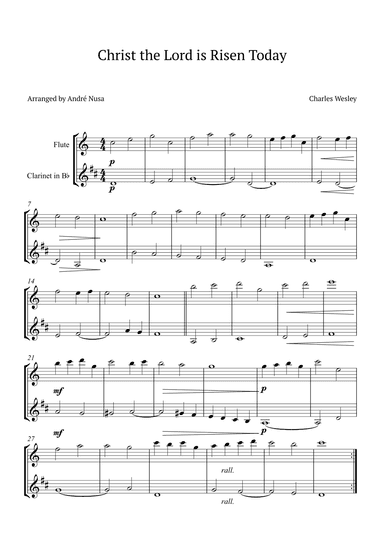 Christ the Lord is Risen Today (arr. André Nusa)