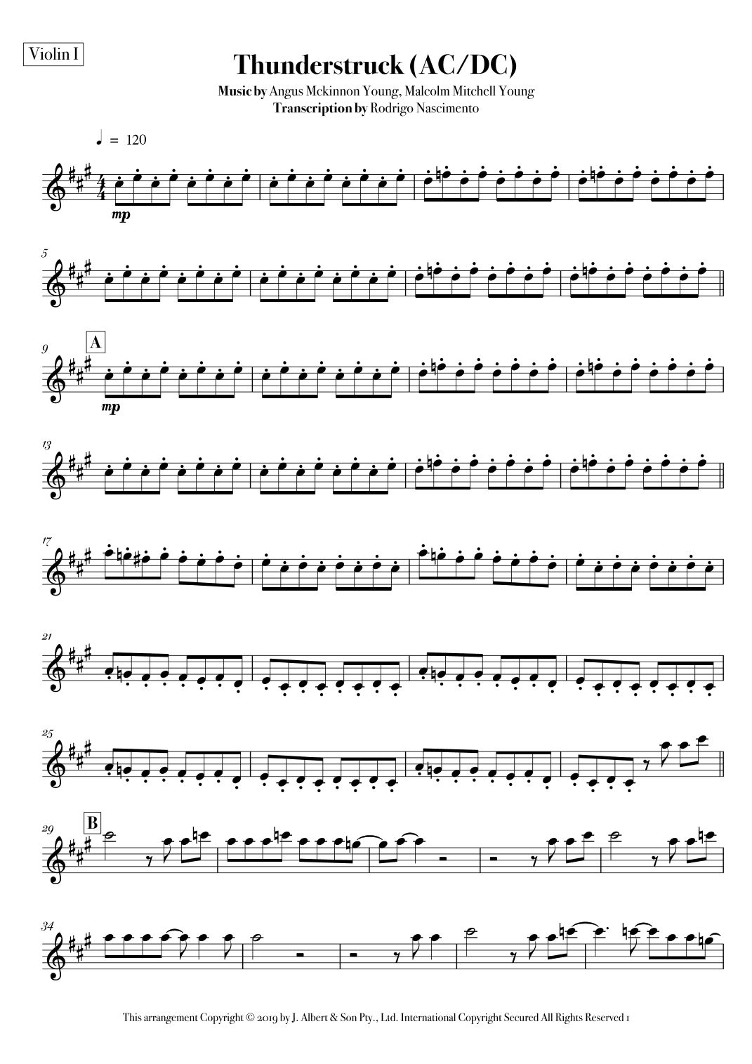 Thunderstruck (arr. Rodrigo Nascimento)