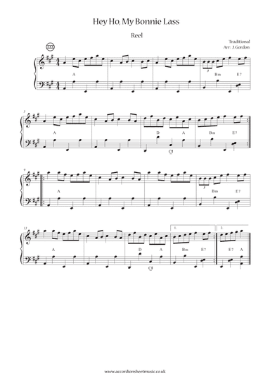 Hey Ho, My Bonnie Lass (arr. Julia Gordon)