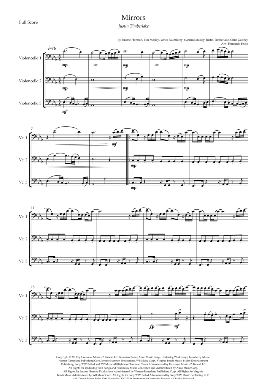 Mirrors (arr. Fernando Britto)