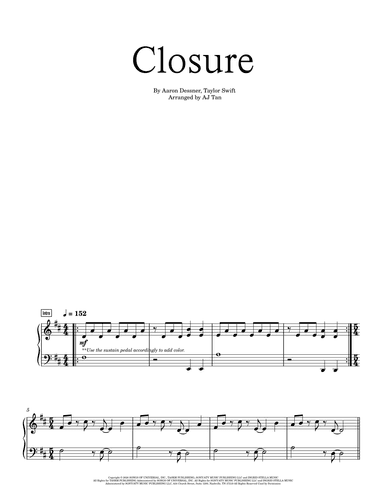 Closure (arr. AJ Tan)