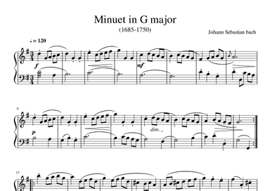 Minuet I In G Major (arr. Gianluca Giovannetti)