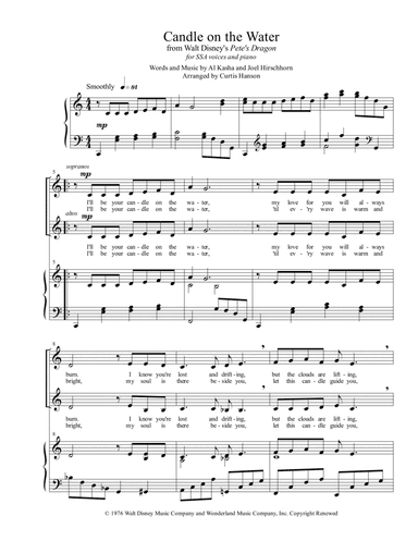 Candle On The Water (arr. Curtis Hanson)