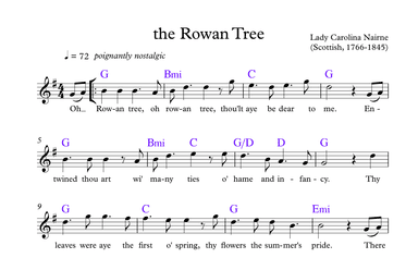 The Rowan Tree (in G) (arr. Stephanie Bennett)