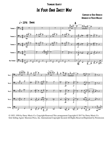 In Your Own Sweet Way (arr. Roger Wallace)
