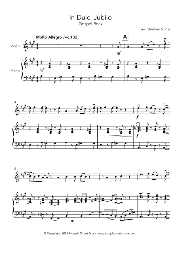 In Dulci Jubilo, Gospel Rock (arr. Christian Morris)