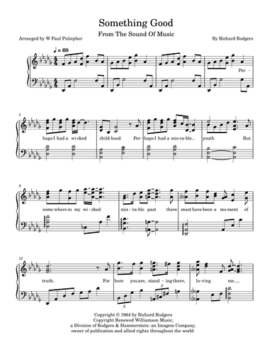 Something Good (arr. W Paul Pulsipher)