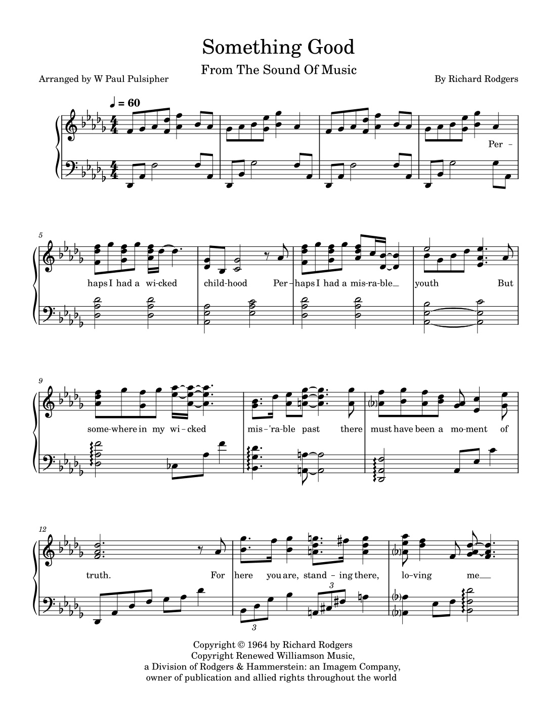 Something Good (arr. W Paul Pulsipher)