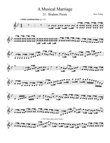 String Duo No 21 from A Musical Marriage "A Brahms Picnic"