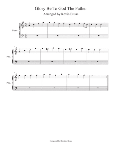 Glory Be To God The Father (Easy key of C) - Piano (arr. Kevin Busse)