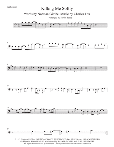 Killing Me Softly With His Song (arr. Kevin Busse)