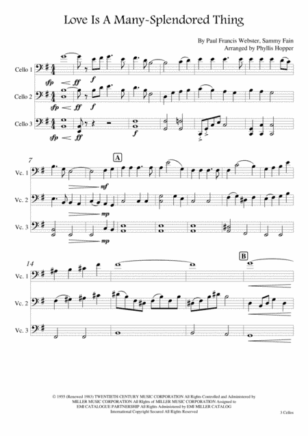 Love Is A Many-splendored Thing (arr. Phyllis Hopper)