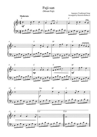 Fuji-san (Mount Fuji) (arr. Kaiserin Rebecca)