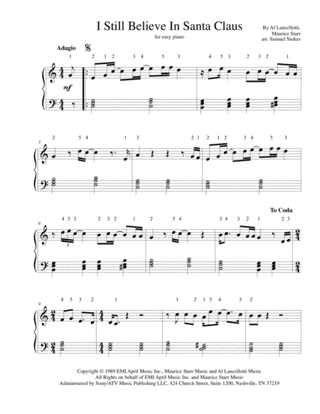 I Still Believe In Santa Claus (arr. Samuel Stokes)