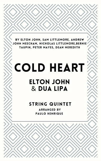 Cold Heart (pnau Remix) (arr. Paulo Henrique)