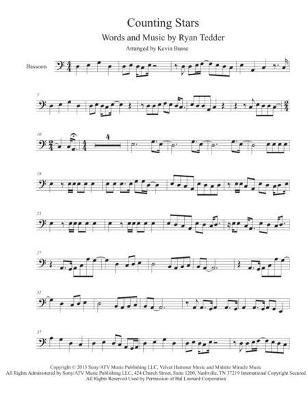 Counting Stars (arr. Kevin Busse)