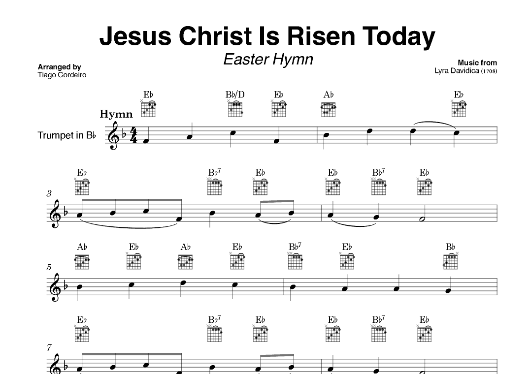 Jesus Christ Is Risen Today (arr. Tiago Cordeiro)