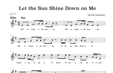 Let The Sun Shine Down On Me (arr. Riverside Guitar School)