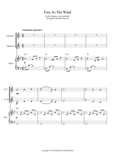 Free As The Wind (arr. Kaiserin Rebecca)