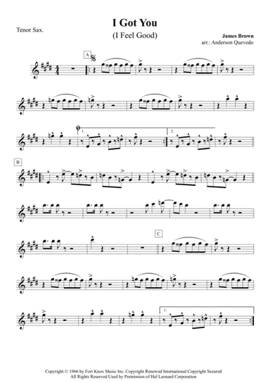 I Got You (I Feel Good) (arr. Anderson Quevedo)