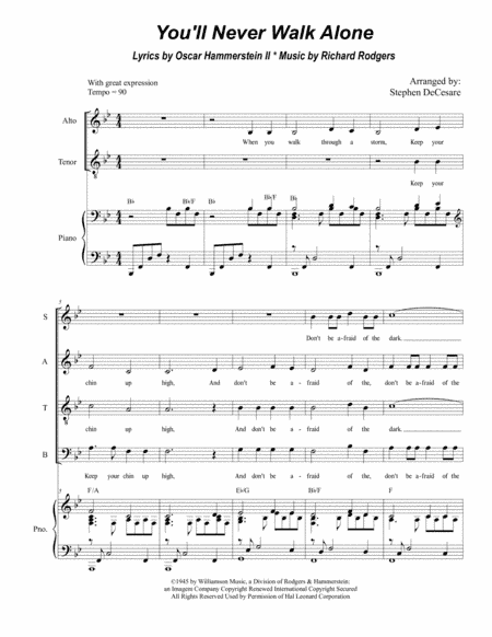 You'll Never Walk Alone (arr. Stephen DeCesare)