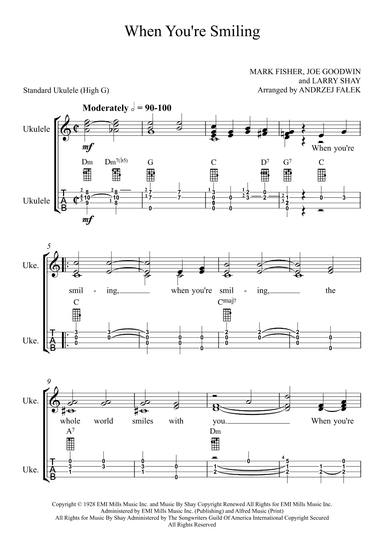 When You're Smiling (the Whole World Smiles With You) (arr. Andrzej Falek)