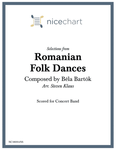 (Selections from) Romanian Folk Dances - Score & Parts (arr. Steven Klaus)