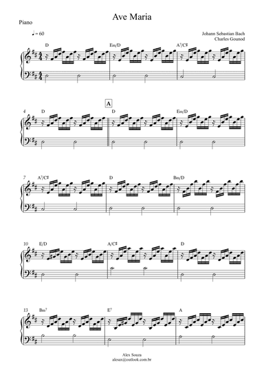 Ave Maria (arr. Alex Souza)