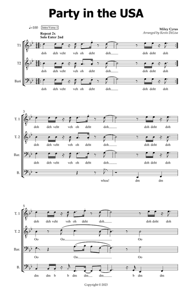 Party In The U.s.a. (arr. Kevin DeLisa)