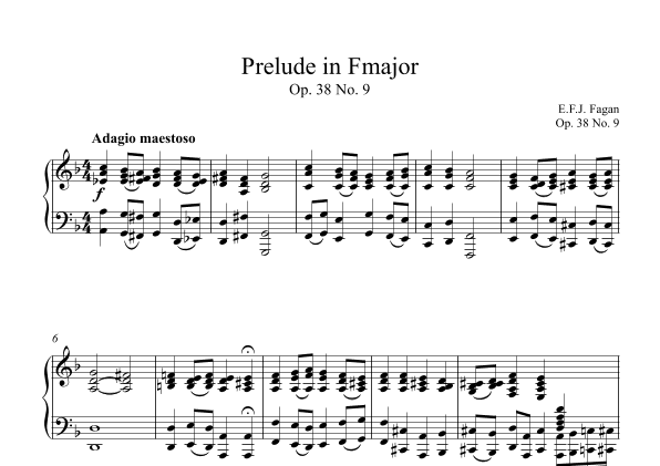 Prelude in F major Op. 38 No. 9