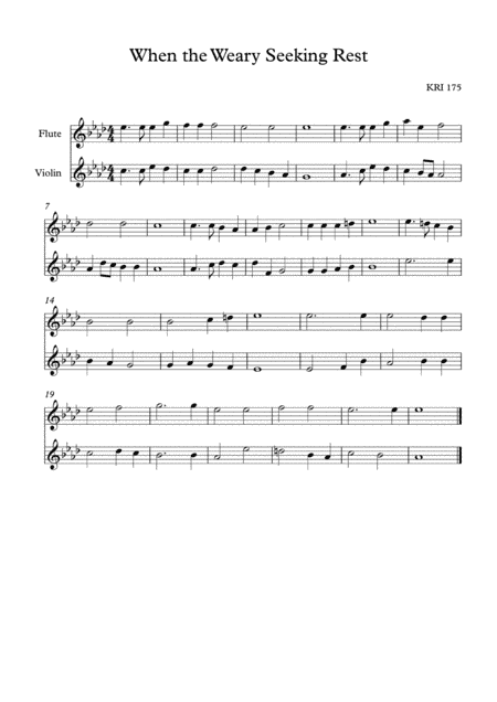 When the Weary Seeking Rest (arr. Angie Wiranata)