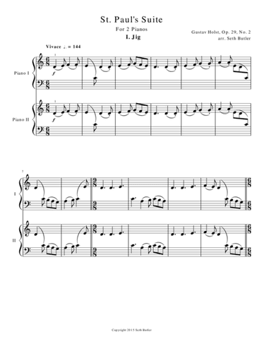 St. Paul's Suite: I. Jig (arr. Seth Butler)