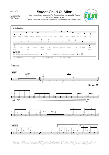 Sweet Child O' Mine (arr. Will Beavis)