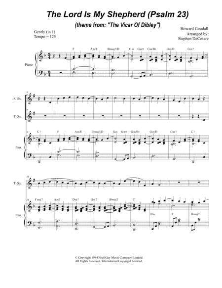Psalm 23 (theme From The Vicar Of Dibley) (arr. Stephen DeCesare)