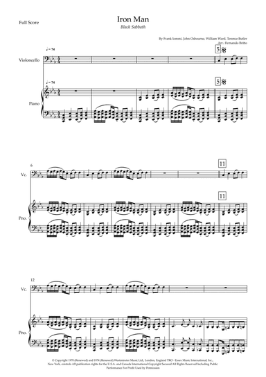 Iron Man (arr. Fernando Britto)