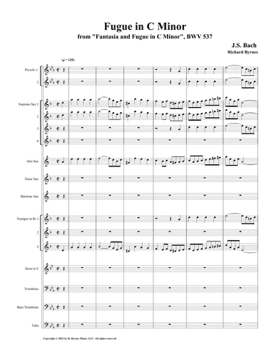 Fugue in C Minor, BWV 537 (Metal Orchestra) (arr. Richard Byrnes)