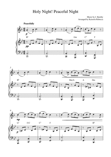 Holy Night! Peaceful night (arr. Kaiserin Rebecca)